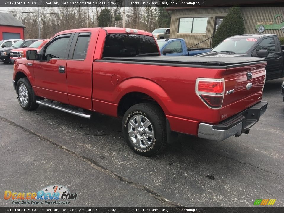2012 Ford F150 XLT SuperCab Red Candy Metallic / Steel Gray Photo #4
