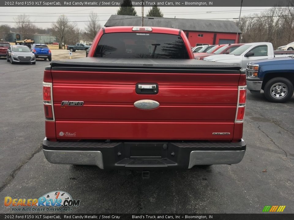 2012 Ford F150 XLT SuperCab Red Candy Metallic / Steel Gray Photo #11
