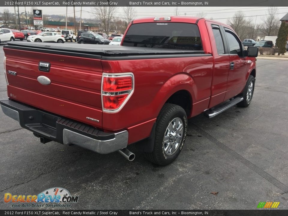 2012 Ford F150 XLT SuperCab Red Candy Metallic / Steel Gray Photo #13