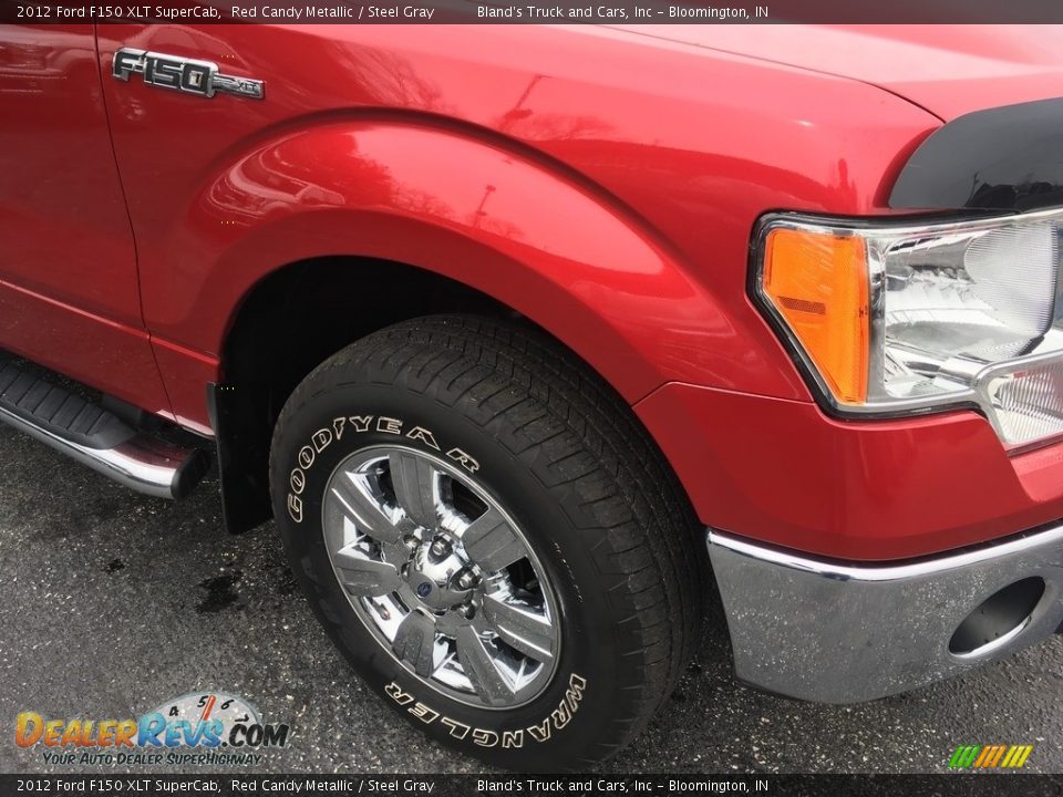 2012 Ford F150 XLT SuperCab Red Candy Metallic / Steel Gray Photo #15