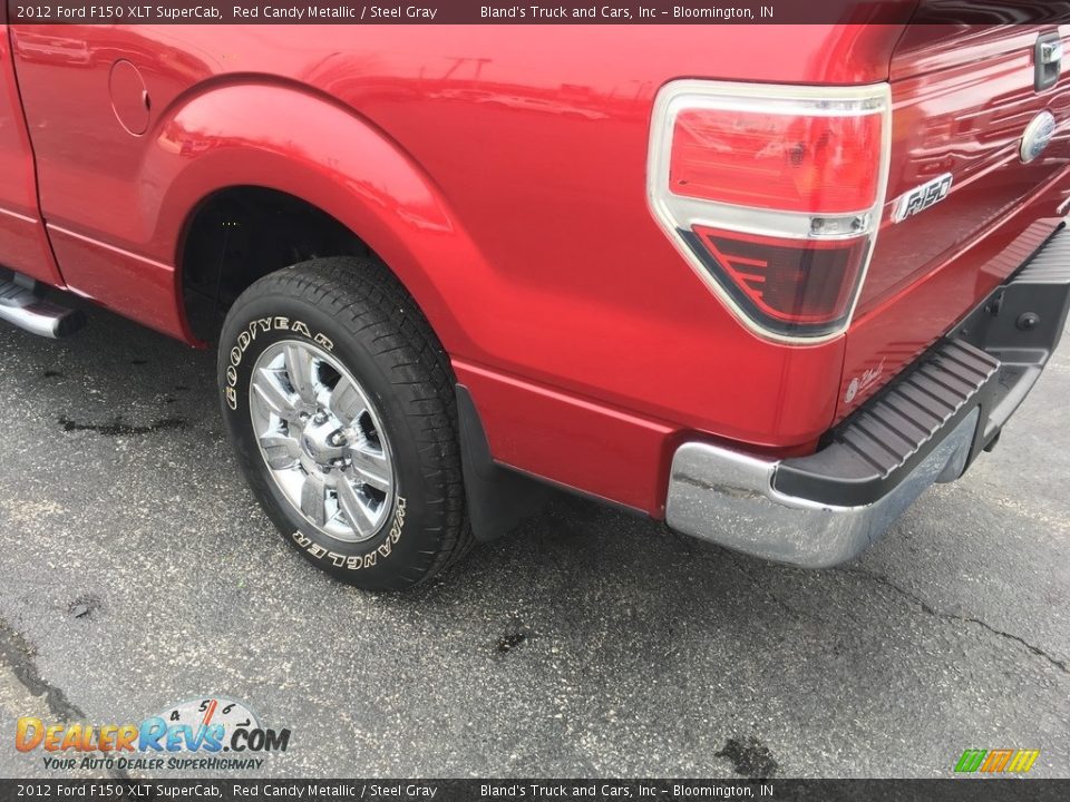 2012 Ford F150 XLT SuperCab Red Candy Metallic / Steel Gray Photo #19