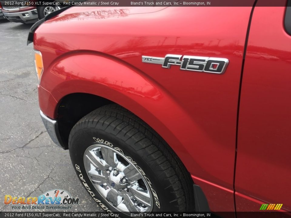 2012 Ford F150 XLT SuperCab Red Candy Metallic / Steel Gray Photo #22