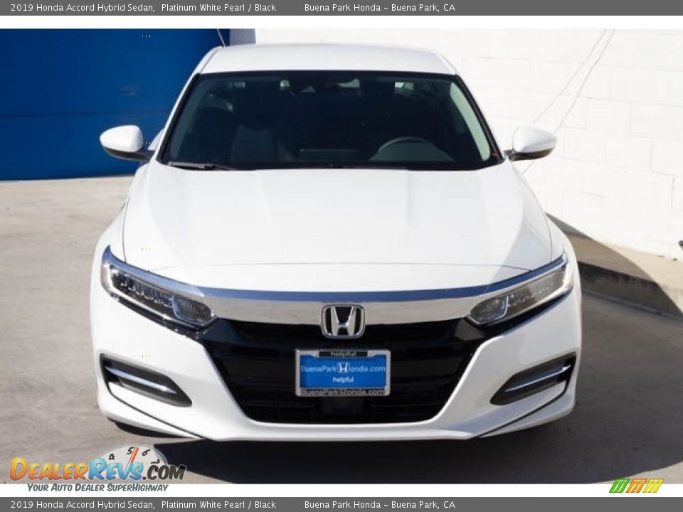 2019 Honda Accord Hybrid Sedan Platinum White Pearl / Black Photo #3