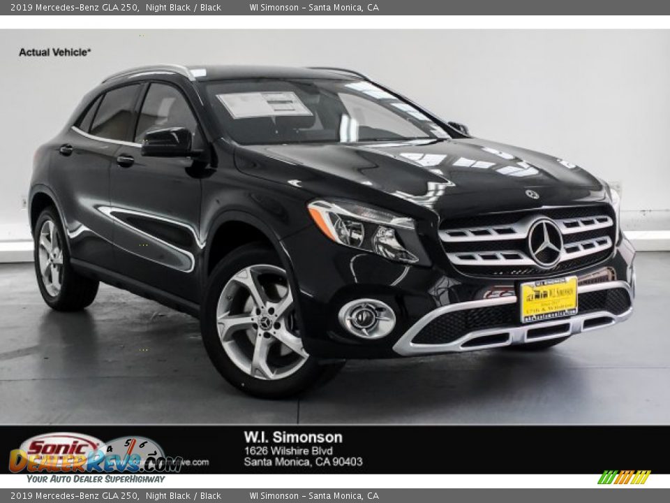2019 Mercedes-Benz GLA 250 Night Black / Black Photo #1