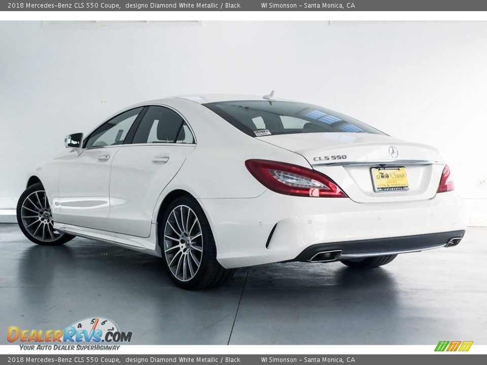 2018 Mercedes-Benz CLS 550 Coupe designo Diamond White Metallic / Black Photo #2