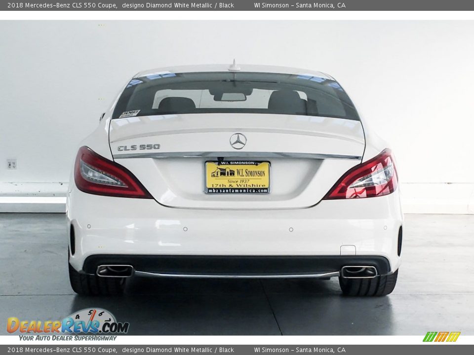 2018 Mercedes-Benz CLS 550 Coupe designo Diamond White Metallic / Black Photo #3