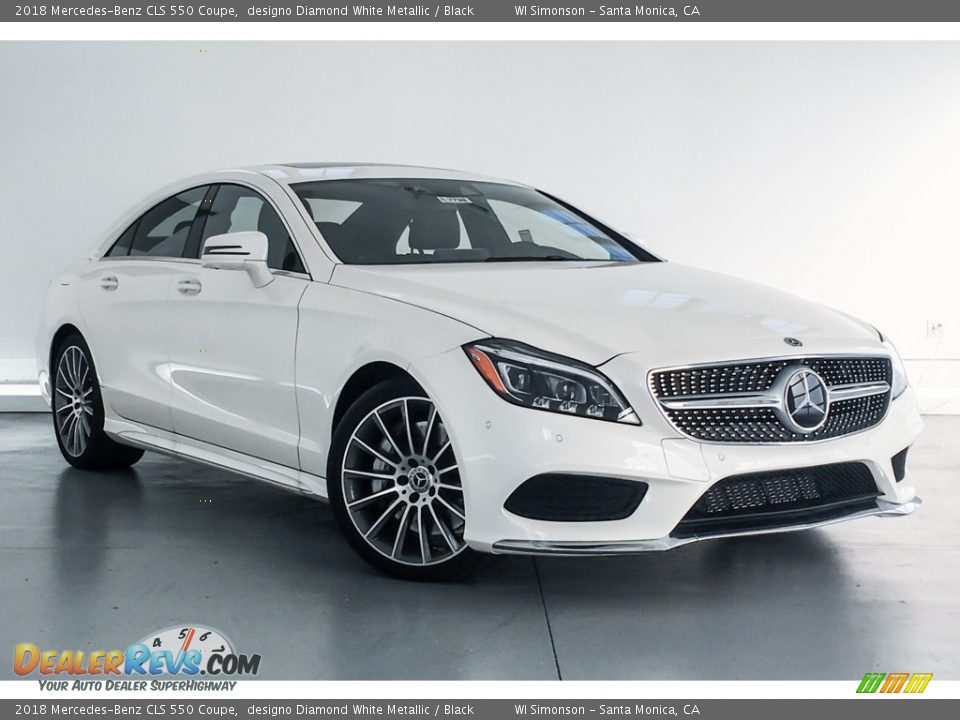 2018 Mercedes-Benz CLS 550 Coupe designo Diamond White Metallic / Black Photo #12