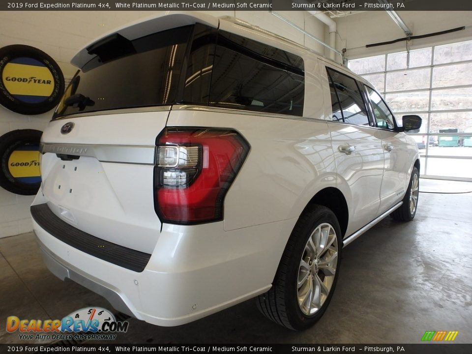 2019 Ford Expedition Platinum 4x4 White Platinum Metallic Tri-Coat / Medium Soft Ceramic Photo #2