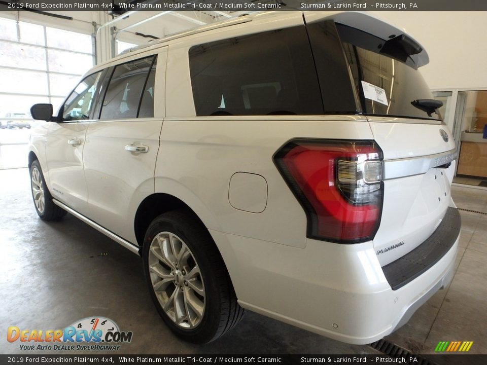 2019 Ford Expedition Platinum 4x4 White Platinum Metallic Tri-Coat / Medium Soft Ceramic Photo #4