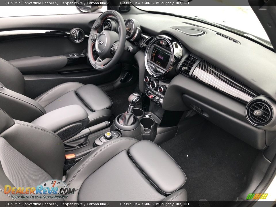 Carbon Black Interior - 2019 Mini Convertible Cooper S Photo #8