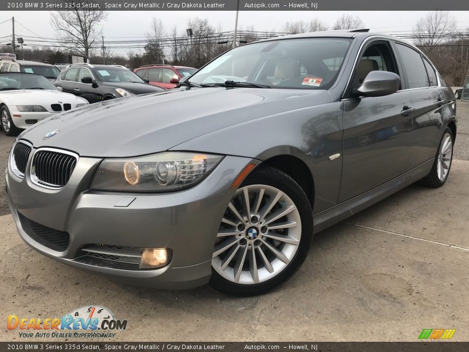 2010 BMW 3 Series 335d Sedan Space Gray Metallic / Gray Dakota Leather Photo #1