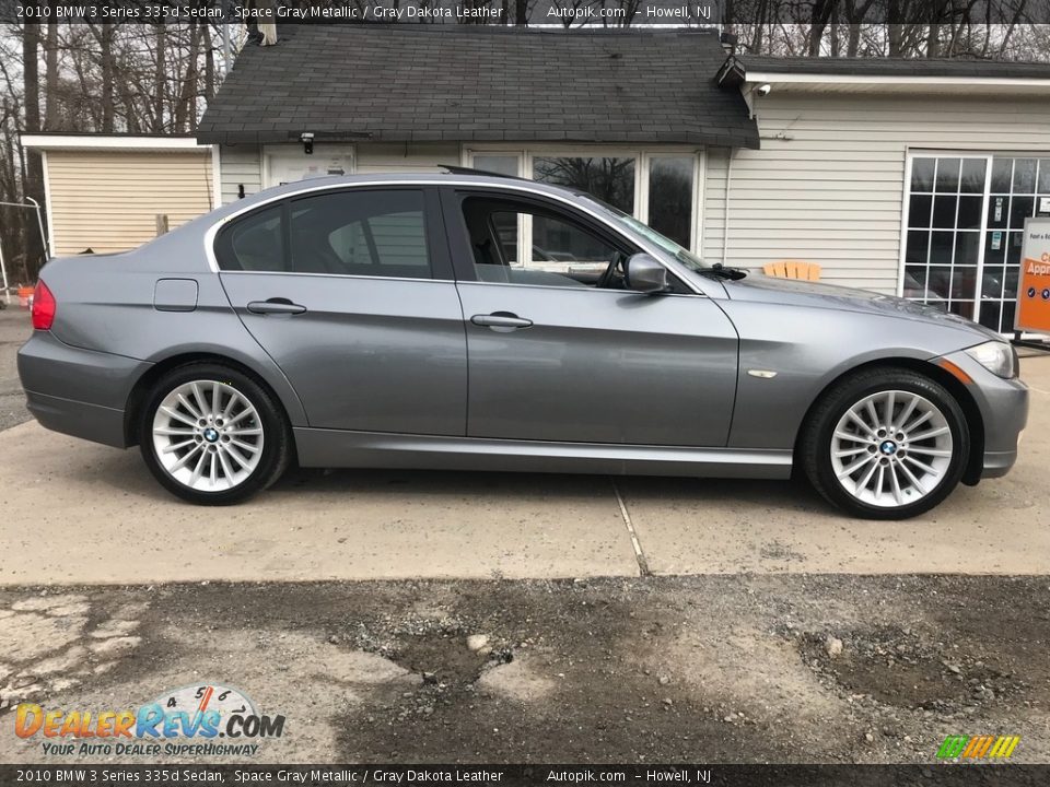 2010 BMW 3 Series 335d Sedan Space Gray Metallic / Gray Dakota Leather Photo #11