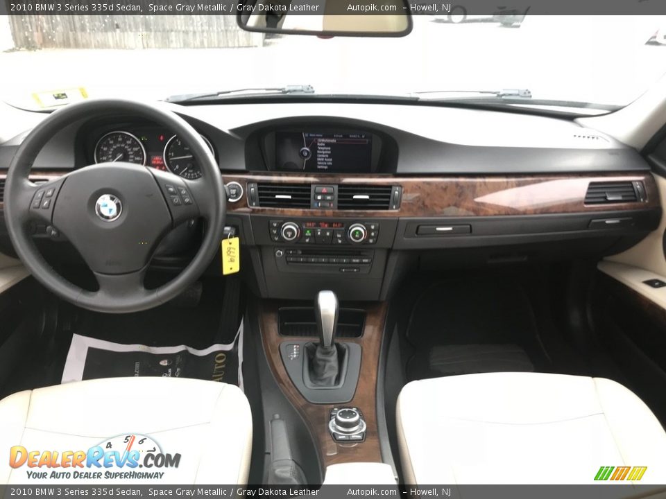 2010 BMW 3 Series 335d Sedan Space Gray Metallic / Gray Dakota Leather Photo #15