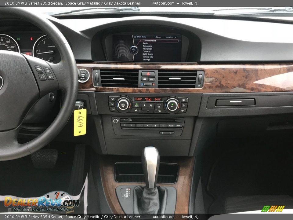 2010 BMW 3 Series 335d Sedan Space Gray Metallic / Gray Dakota Leather Photo #16