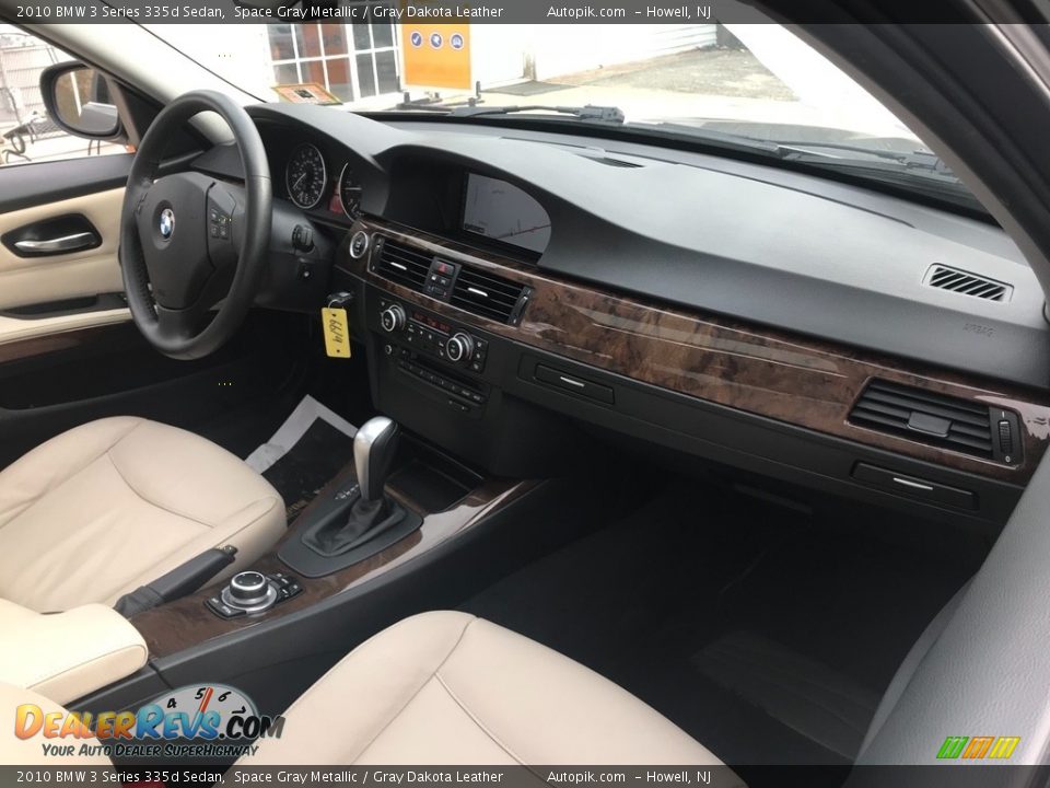 2010 BMW 3 Series 335d Sedan Space Gray Metallic / Gray Dakota Leather Photo #18