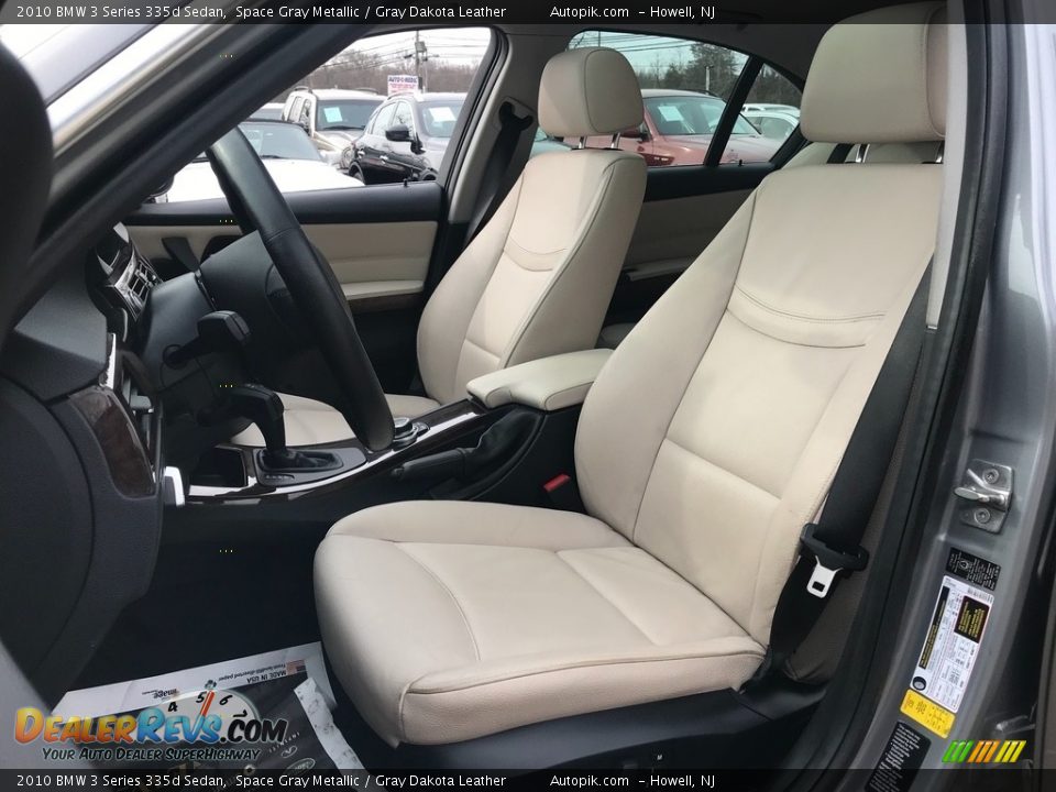 2010 BMW 3 Series 335d Sedan Space Gray Metallic / Gray Dakota Leather Photo #19