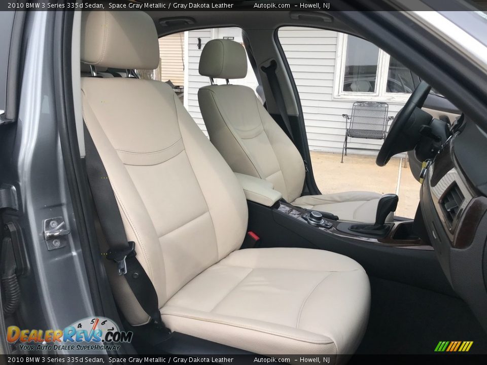 2010 BMW 3 Series 335d Sedan Space Gray Metallic / Gray Dakota Leather Photo #20