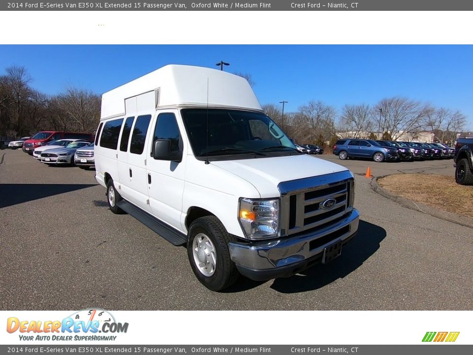 2014 Ford E-Series Van E350 XL Extended 15 Passenger Van Oxford White / Medium Flint Photo #1