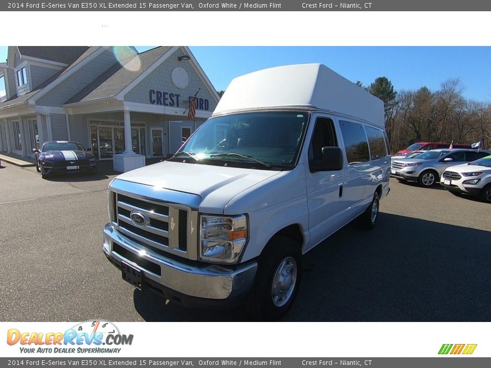 2014 Ford E-Series Van E350 XL Extended 15 Passenger Van Oxford White / Medium Flint Photo #3