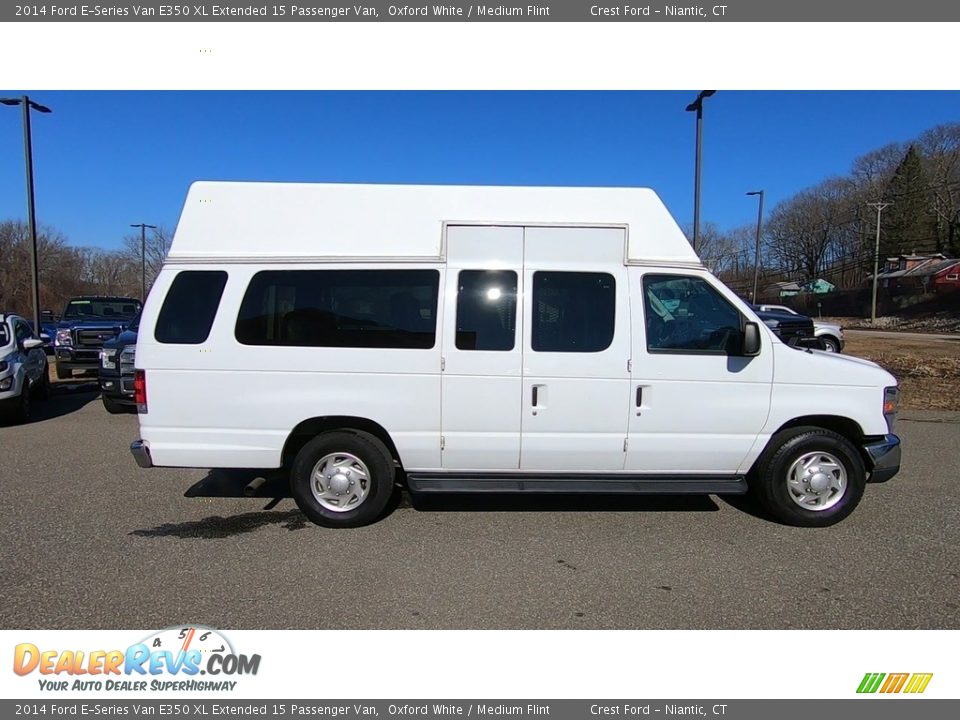 2014 Ford E-Series Van E350 XL Extended 15 Passenger Van Oxford White / Medium Flint Photo #8