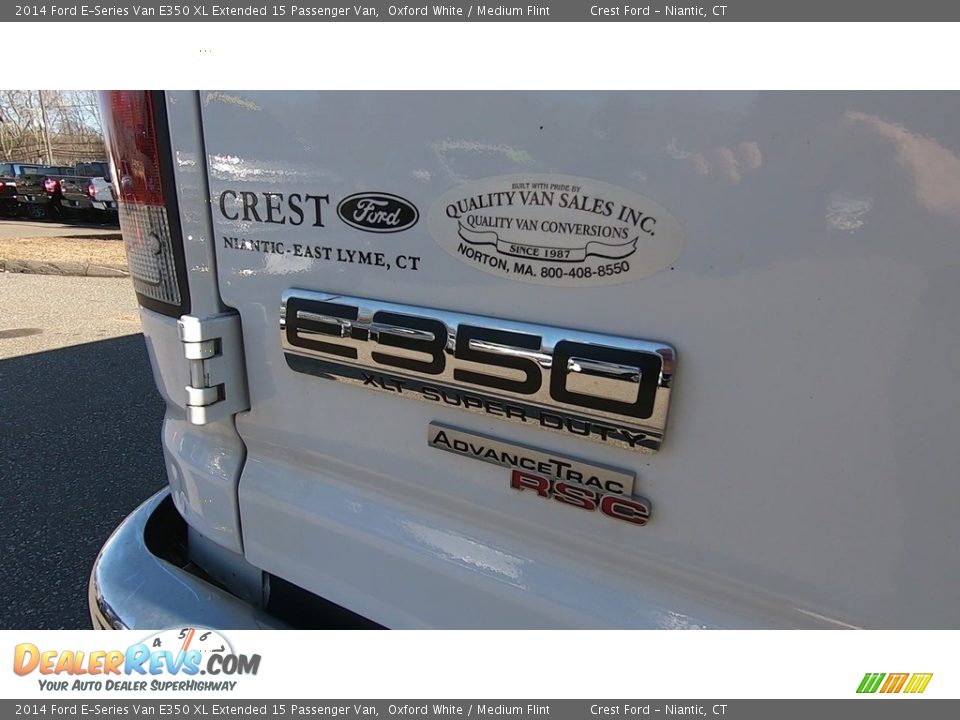 2014 Ford E-Series Van E350 XL Extended 15 Passenger Van Oxford White / Medium Flint Photo #9