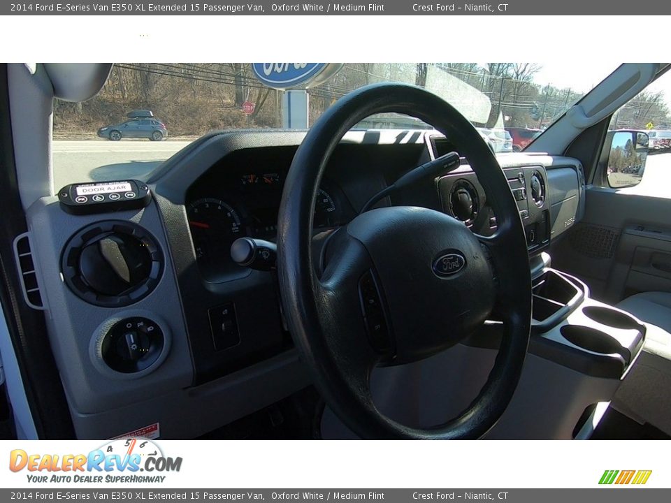 2014 Ford E-Series Van E350 XL Extended 15 Passenger Van Oxford White / Medium Flint Photo #10