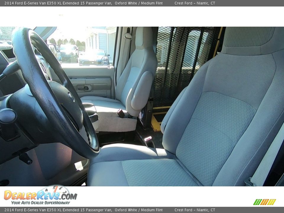 2014 Ford E-Series Van E350 XL Extended 15 Passenger Van Oxford White / Medium Flint Photo #11