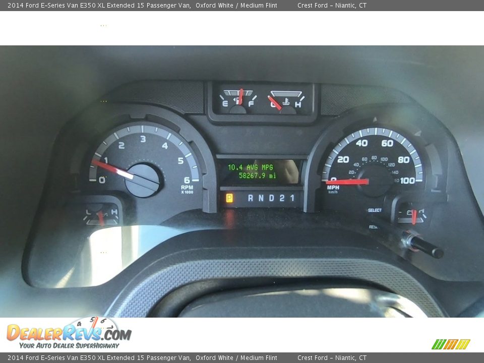 2014 Ford E-Series Van E350 XL Extended 15 Passenger Van Oxford White / Medium Flint Photo #13