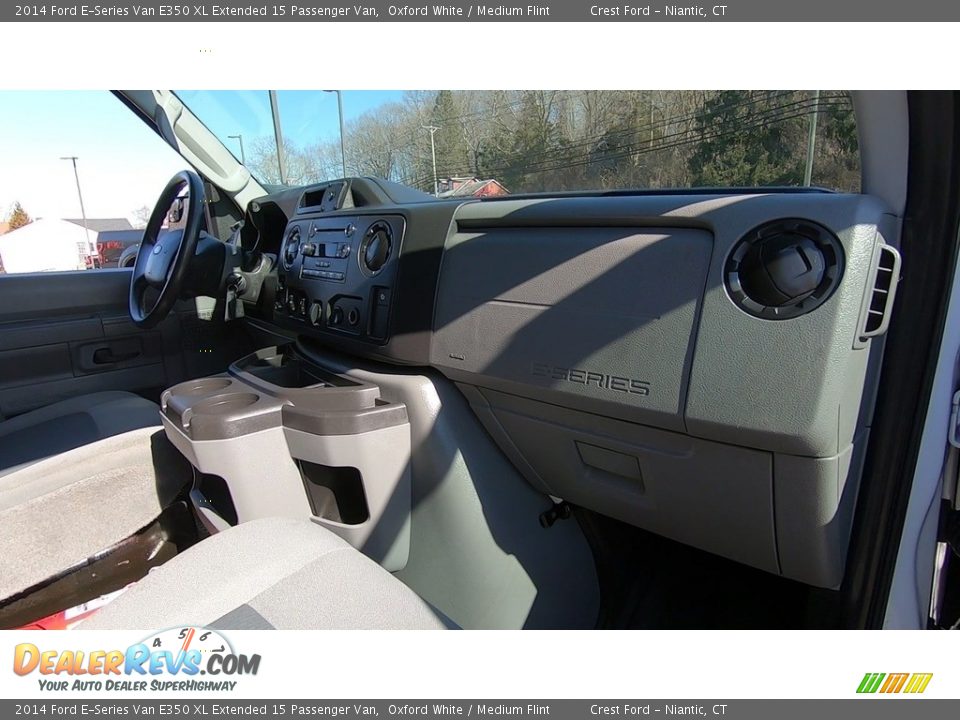 2014 Ford E-Series Van E350 XL Extended 15 Passenger Van Oxford White / Medium Flint Photo #24