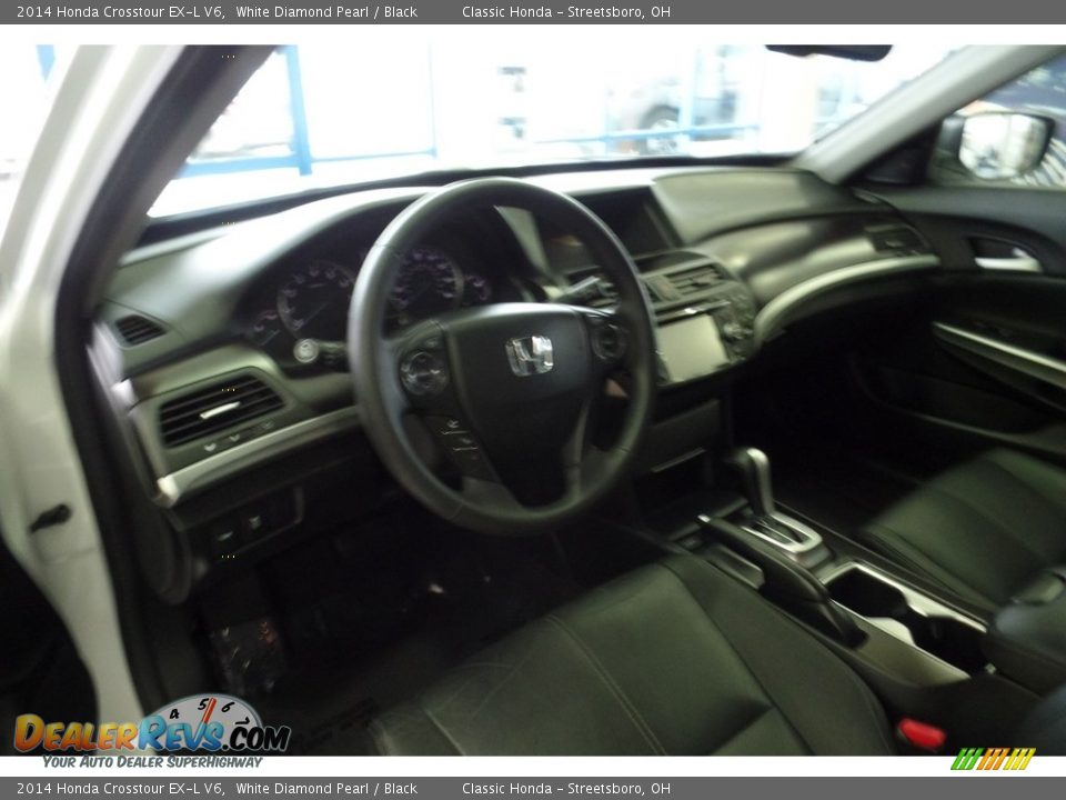 2014 Honda Crosstour EX-L V6 White Diamond Pearl / Black Photo #15