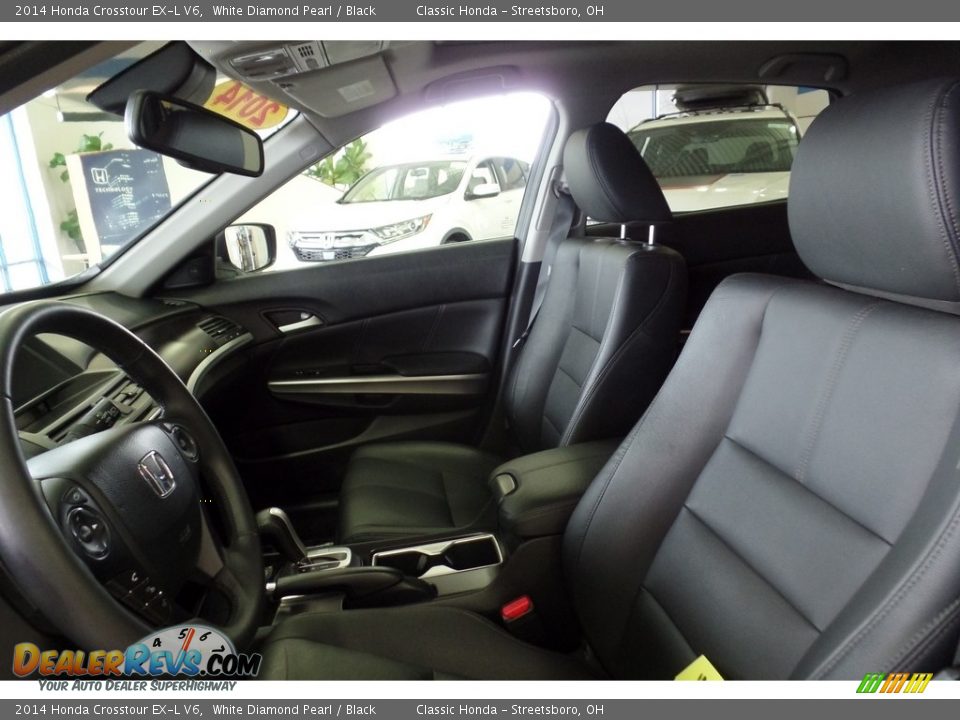 2014 Honda Crosstour EX-L V6 White Diamond Pearl / Black Photo #16