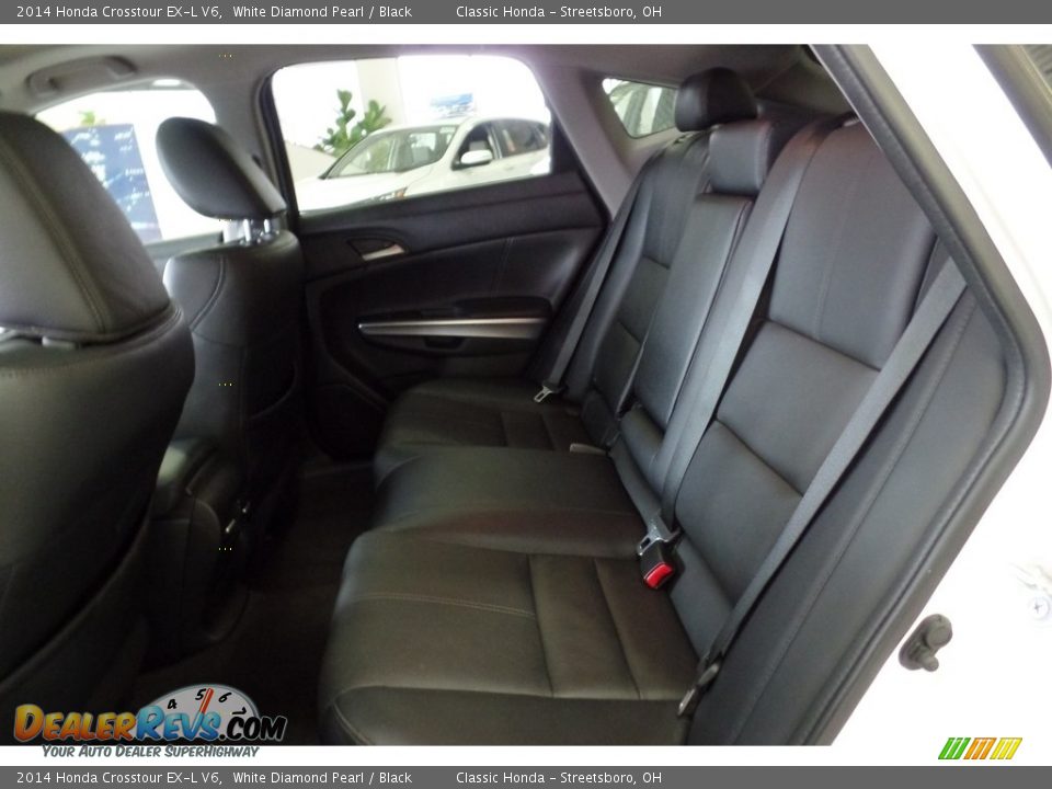2014 Honda Crosstour EX-L V6 White Diamond Pearl / Black Photo #18