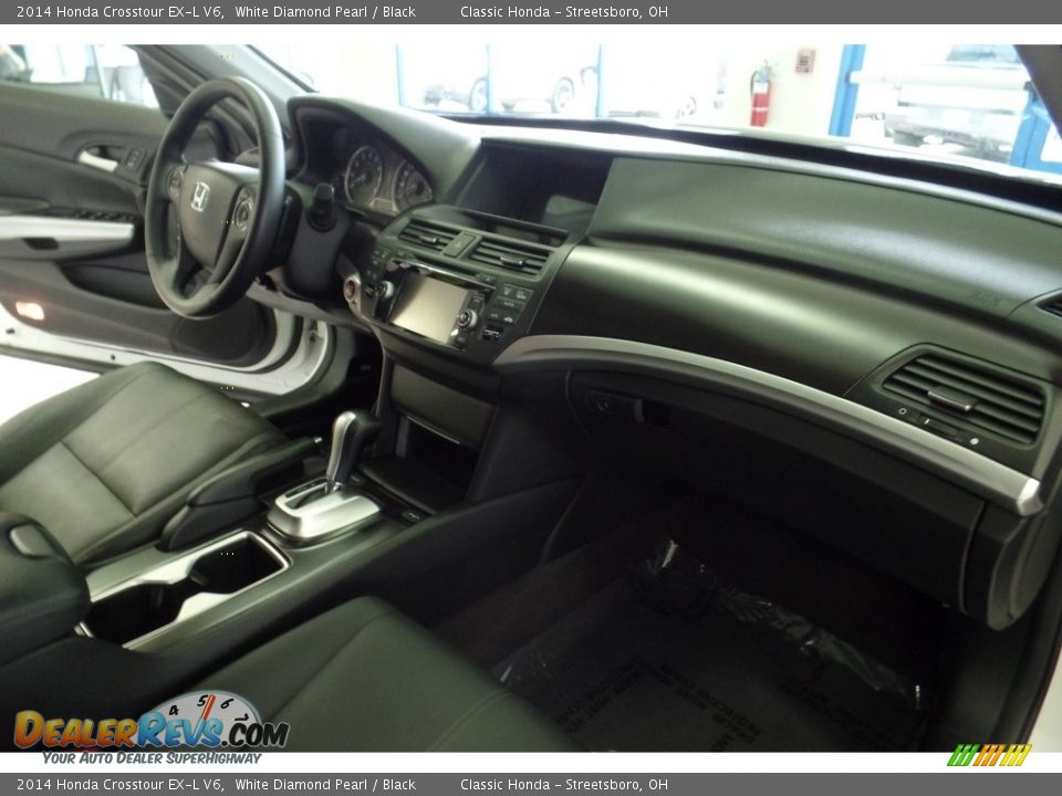 2014 Honda Crosstour EX-L V6 White Diamond Pearl / Black Photo #19