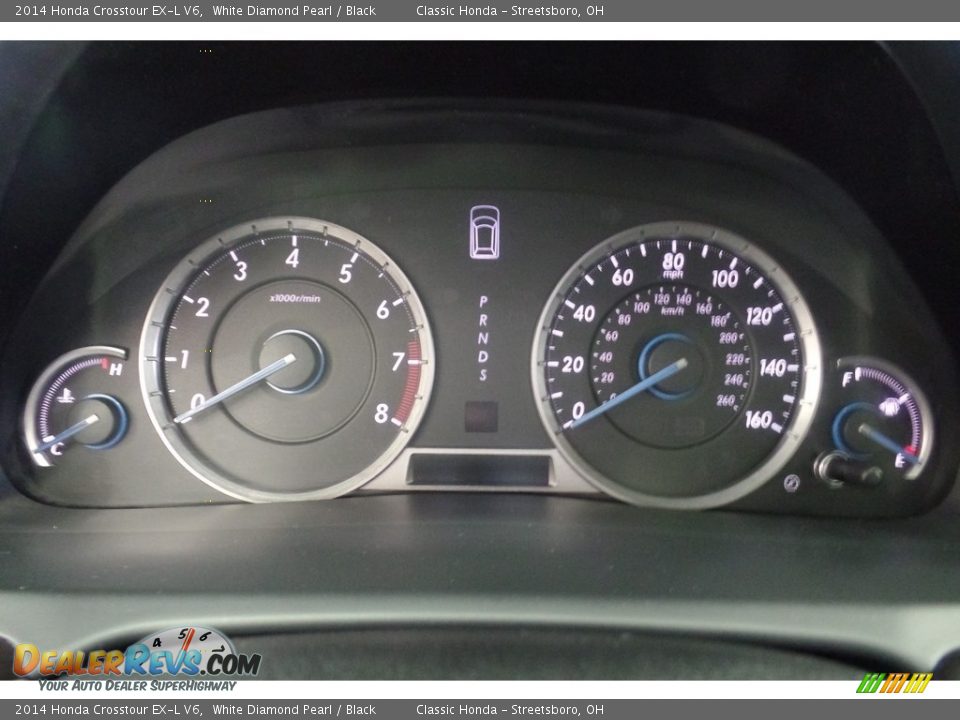 2014 Honda Crosstour EX-L V6 White Diamond Pearl / Black Photo #24
