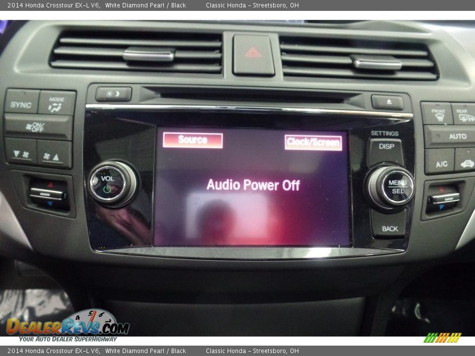 2014 Honda Crosstour EX-L V6 White Diamond Pearl / Black Photo #26