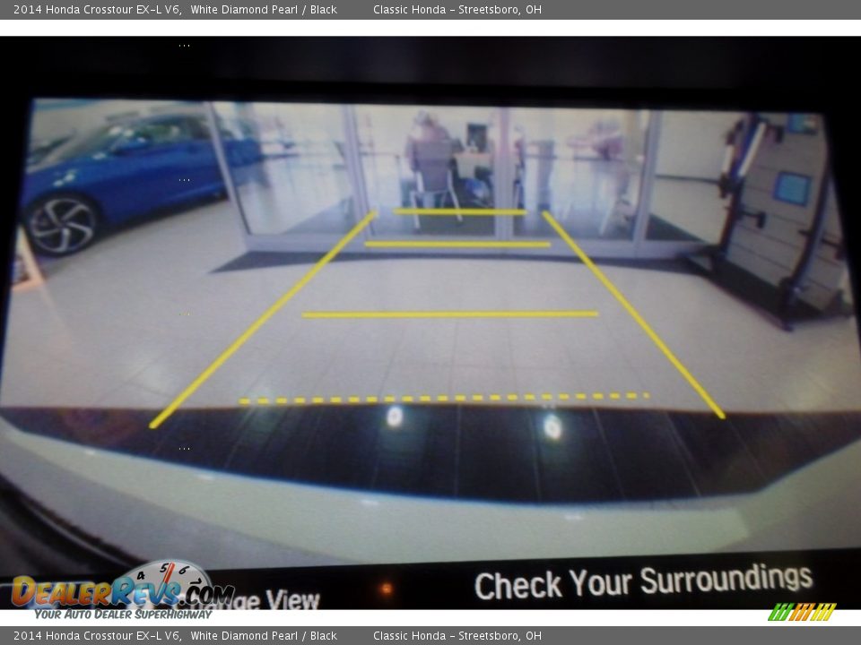 2014 Honda Crosstour EX-L V6 White Diamond Pearl / Black Photo #28