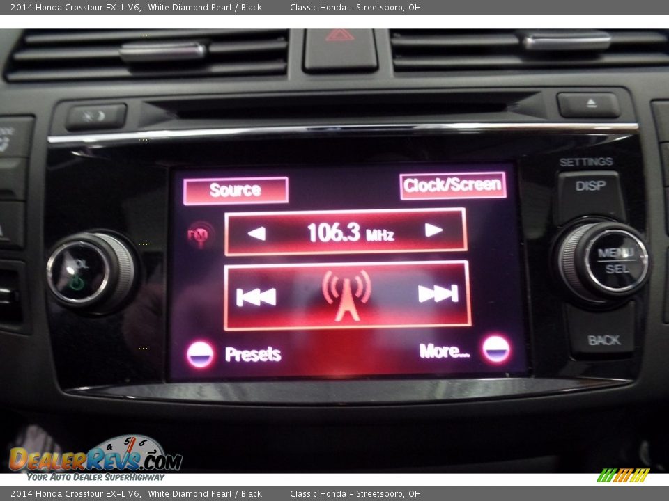 2014 Honda Crosstour EX-L V6 White Diamond Pearl / Black Photo #30