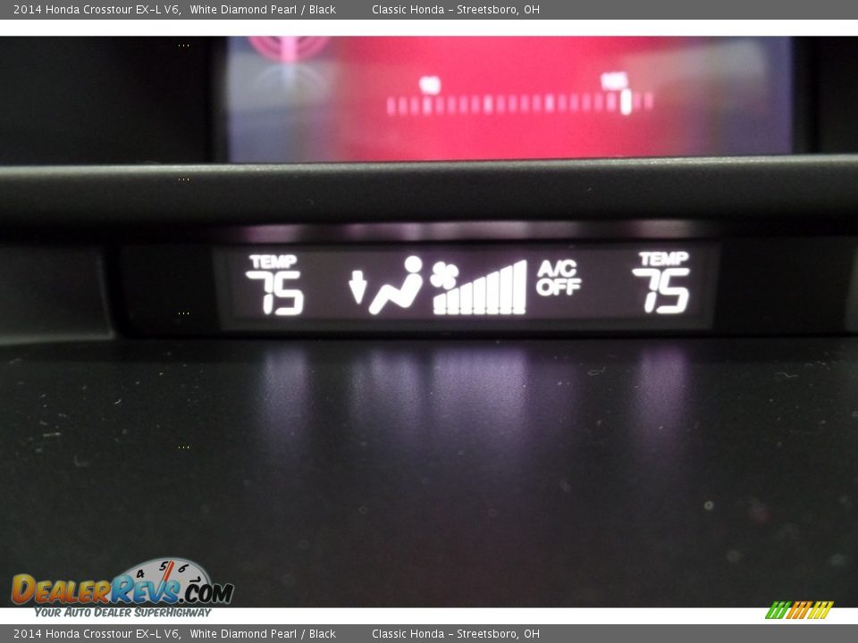 2014 Honda Crosstour EX-L V6 White Diamond Pearl / Black Photo #31