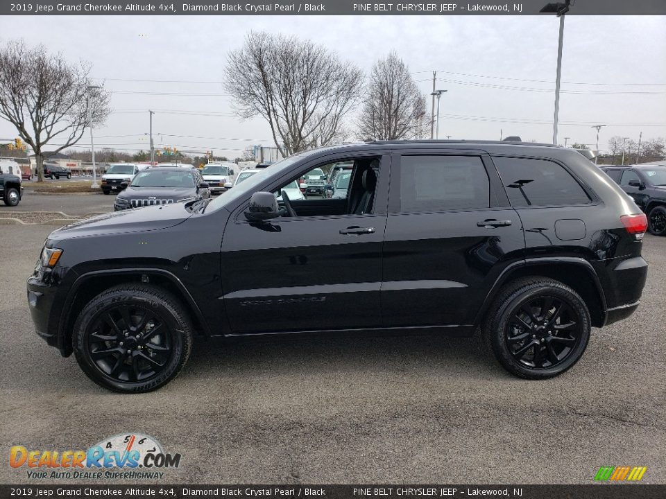 2019 Jeep Grand Cherokee Altitude 4x4 Diamond Black Crystal Pearl / Black Photo #3