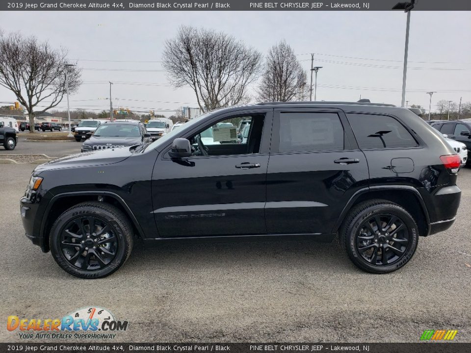 2019 Jeep Grand Cherokee Altitude 4x4 Diamond Black Crystal Pearl / Black Photo #3