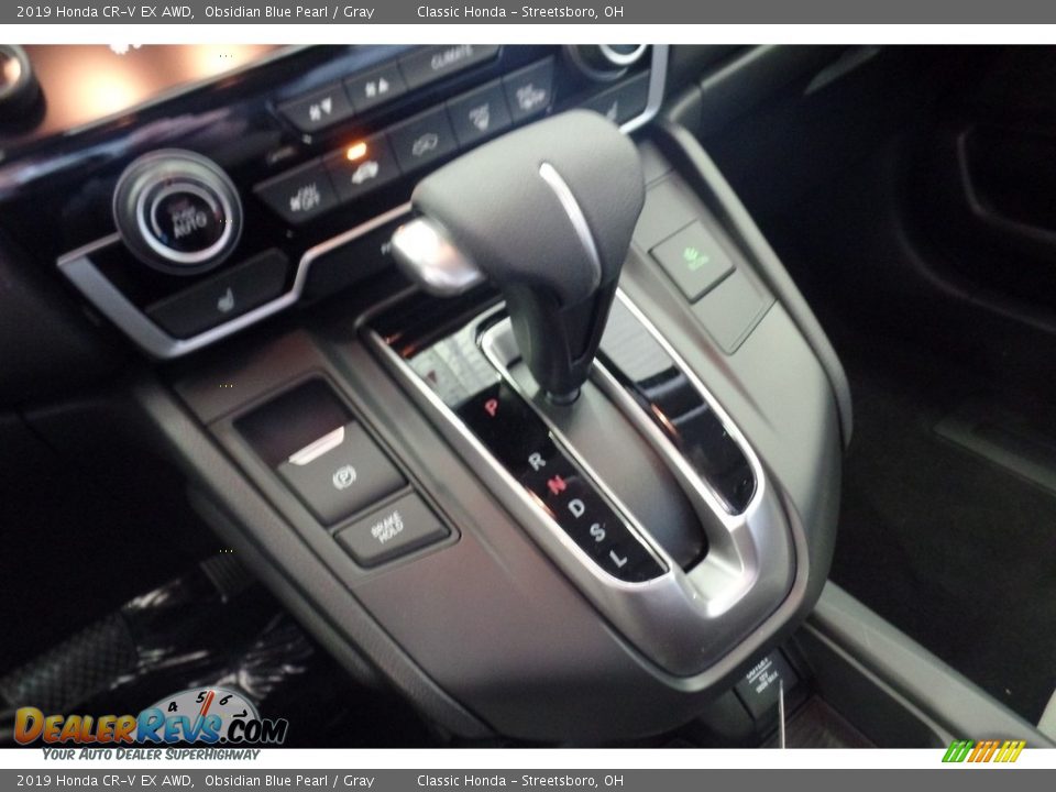 2019 Honda CR-V EX AWD Obsidian Blue Pearl / Gray Photo #14