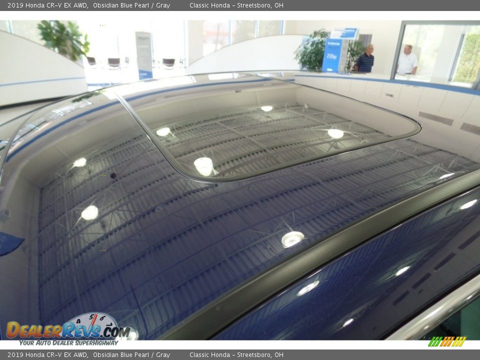 2019 Honda CR-V EX AWD Obsidian Blue Pearl / Gray Photo #15