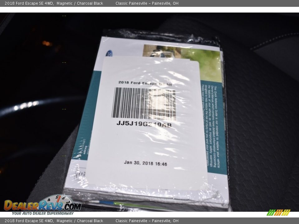 2018 Ford Escape SE 4WD Magnetic / Charcoal Black Photo #17