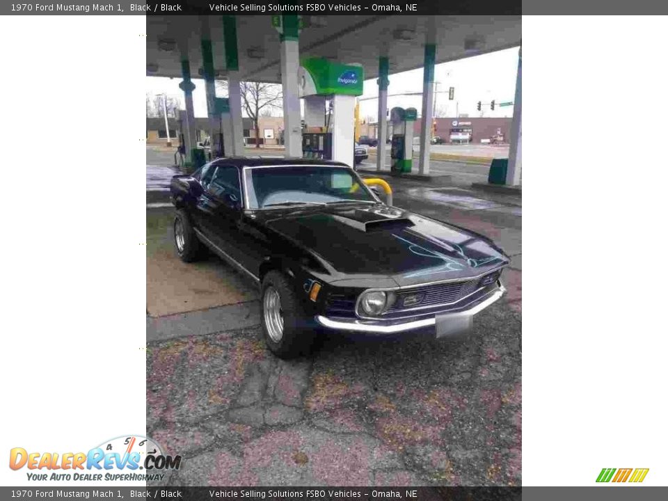 1970 Ford Mustang Mach 1 Black / Black Photo #1