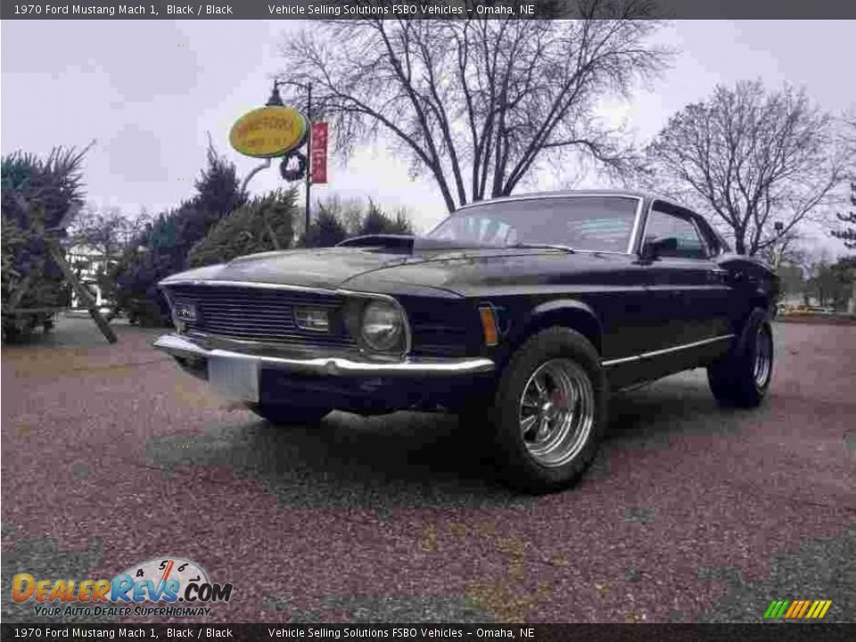 1970 Ford Mustang Mach 1 Black / Black Photo #5