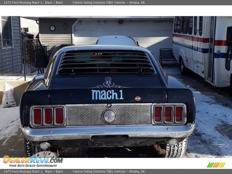 1970 Ford Mustang Mach 1 Black / Black Photo #6