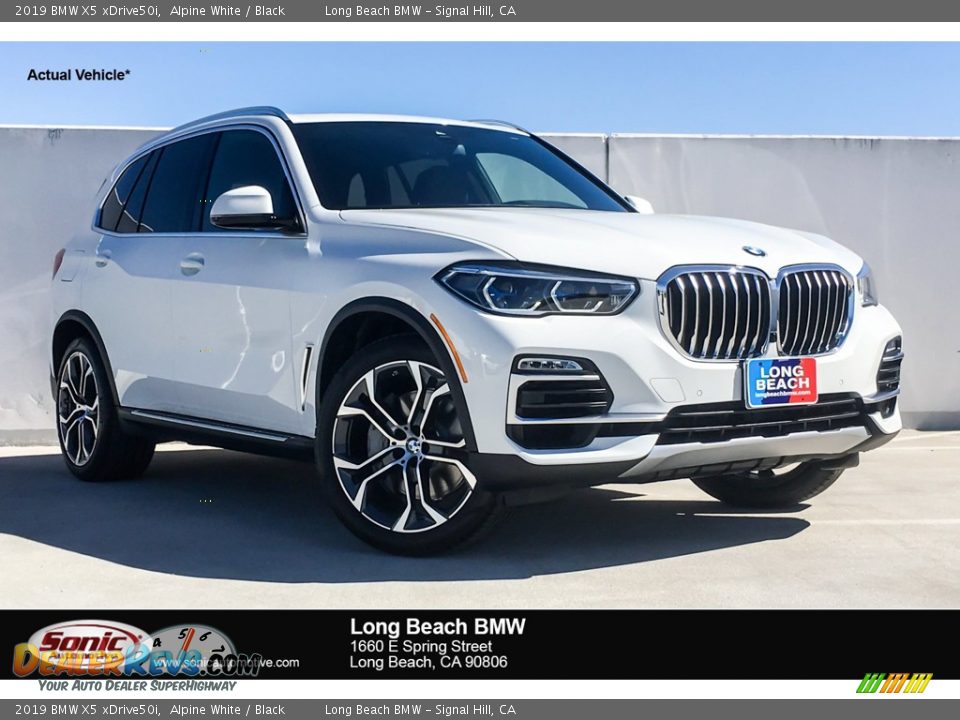2019 BMW X5 xDrive50i Alpine White / Black Photo #1