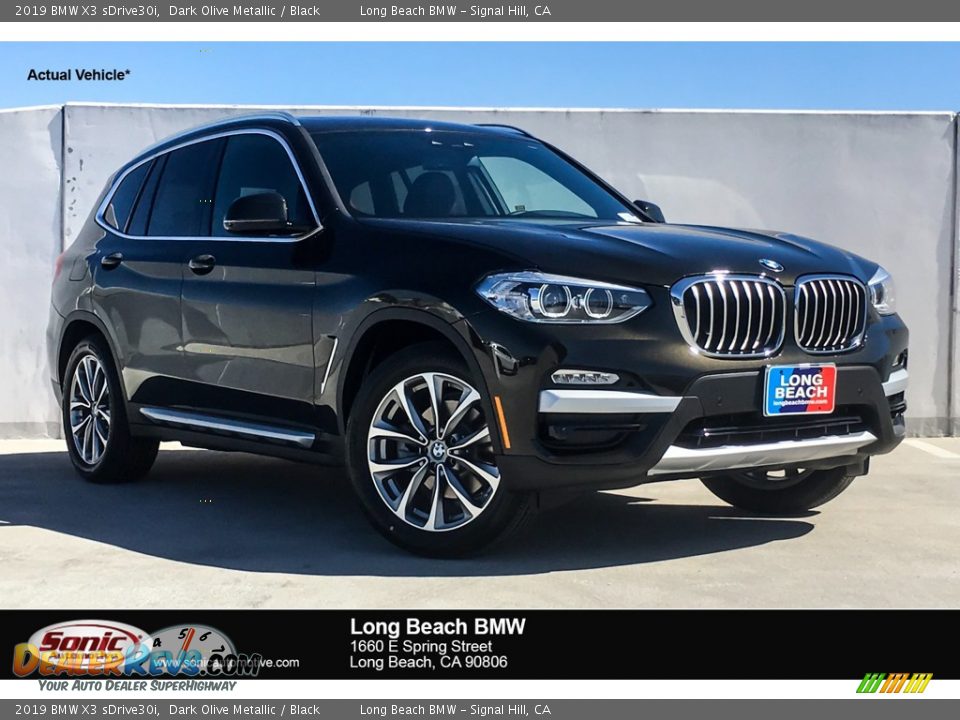 2019 BMW X3 sDrive30i Dark Olive Metallic / Black Photo #1