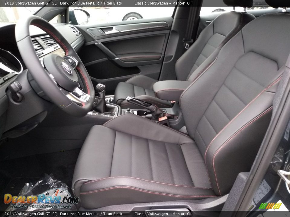 Titan Black Interior - 2019 Volkswagen Golf GTI SE Photo #3
