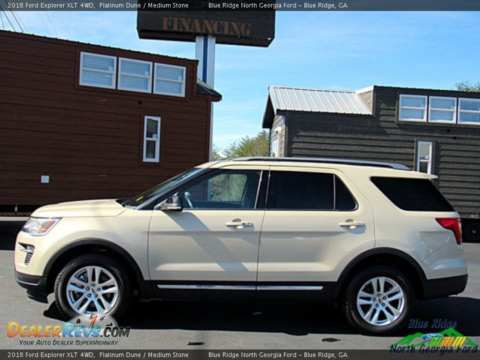 2018 Ford Explorer XLT 4WD Platinum Dune / Medium Stone Photo #2